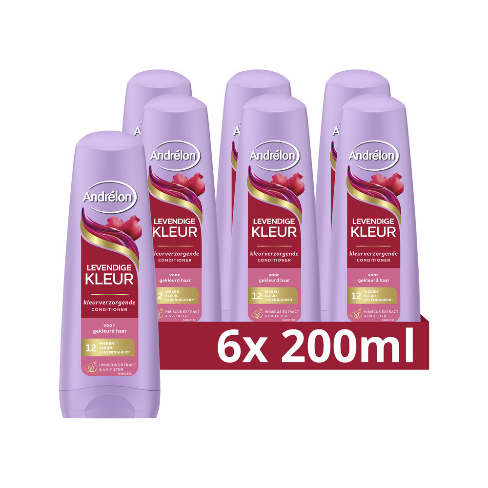 6x Andrélon Conditioner Levendige Kleur 200 ml