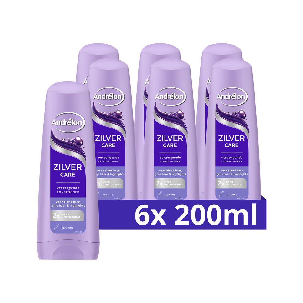 6x Andrélon Conditioner Zilver Care 200 ml