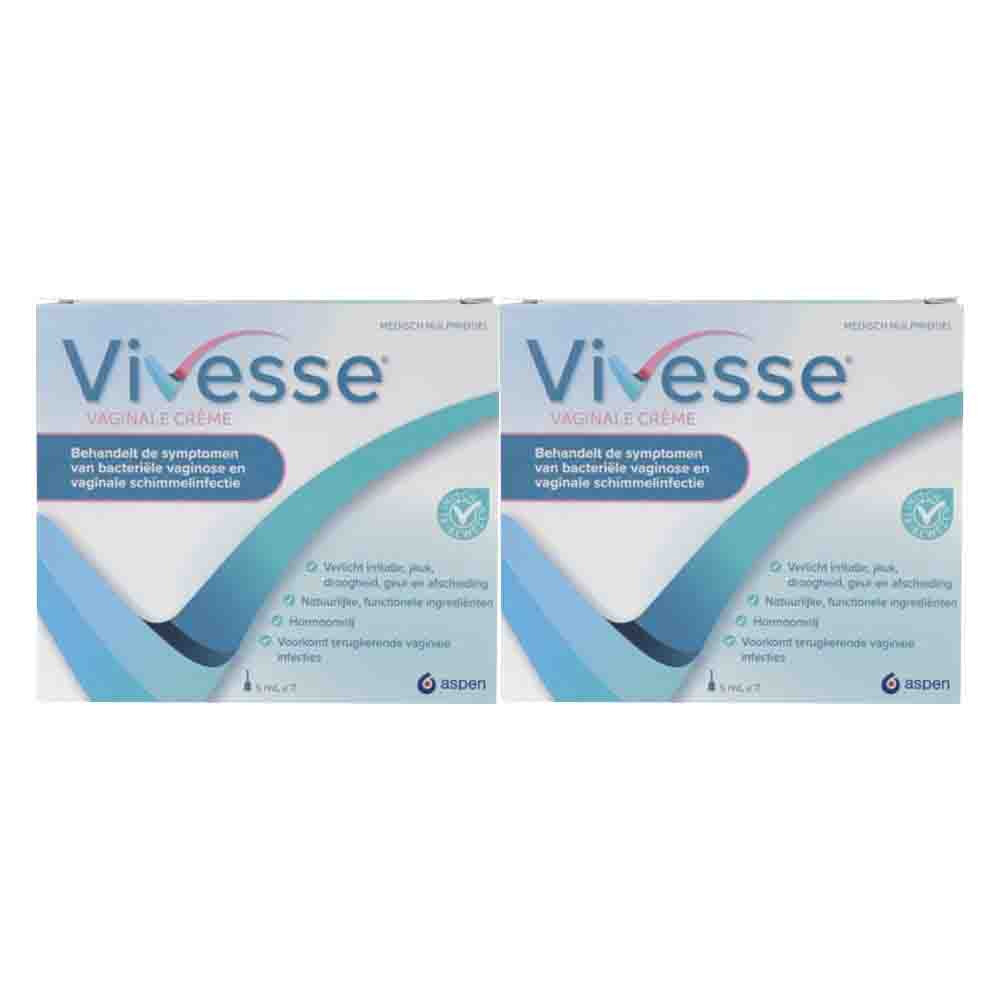 2x Vivesse Vaginale Crème 7 stuks
