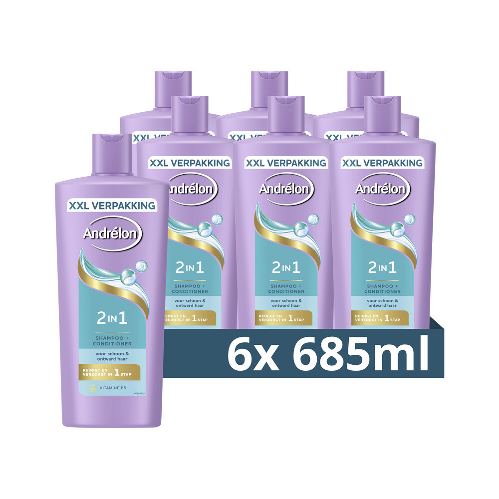 6x Andrélon Shampoo 2-in-1 685 ml