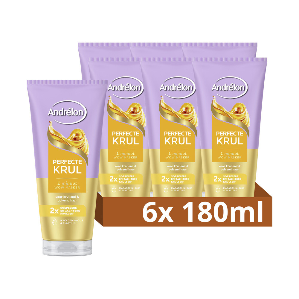 6x Andrélon Wow Masker Perfecte Krul 180 Ml