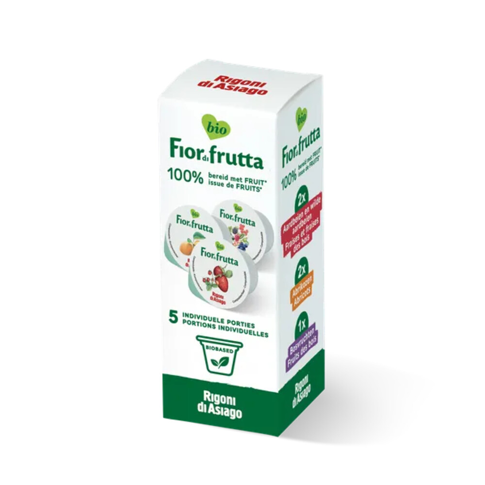 Fiordifrutta Biologische Jam Cups Mix 5 X 20 Gr