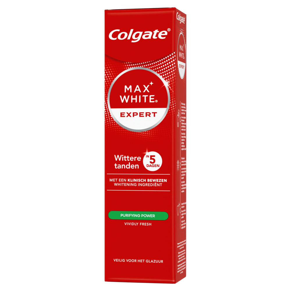 6x Colgate Tandpasta Max White Expert Purifying Power 75 ml