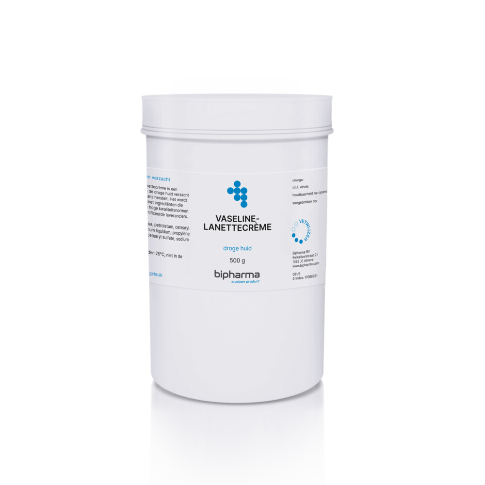 Bipharma Vaseline Lanettecrème 500 gr