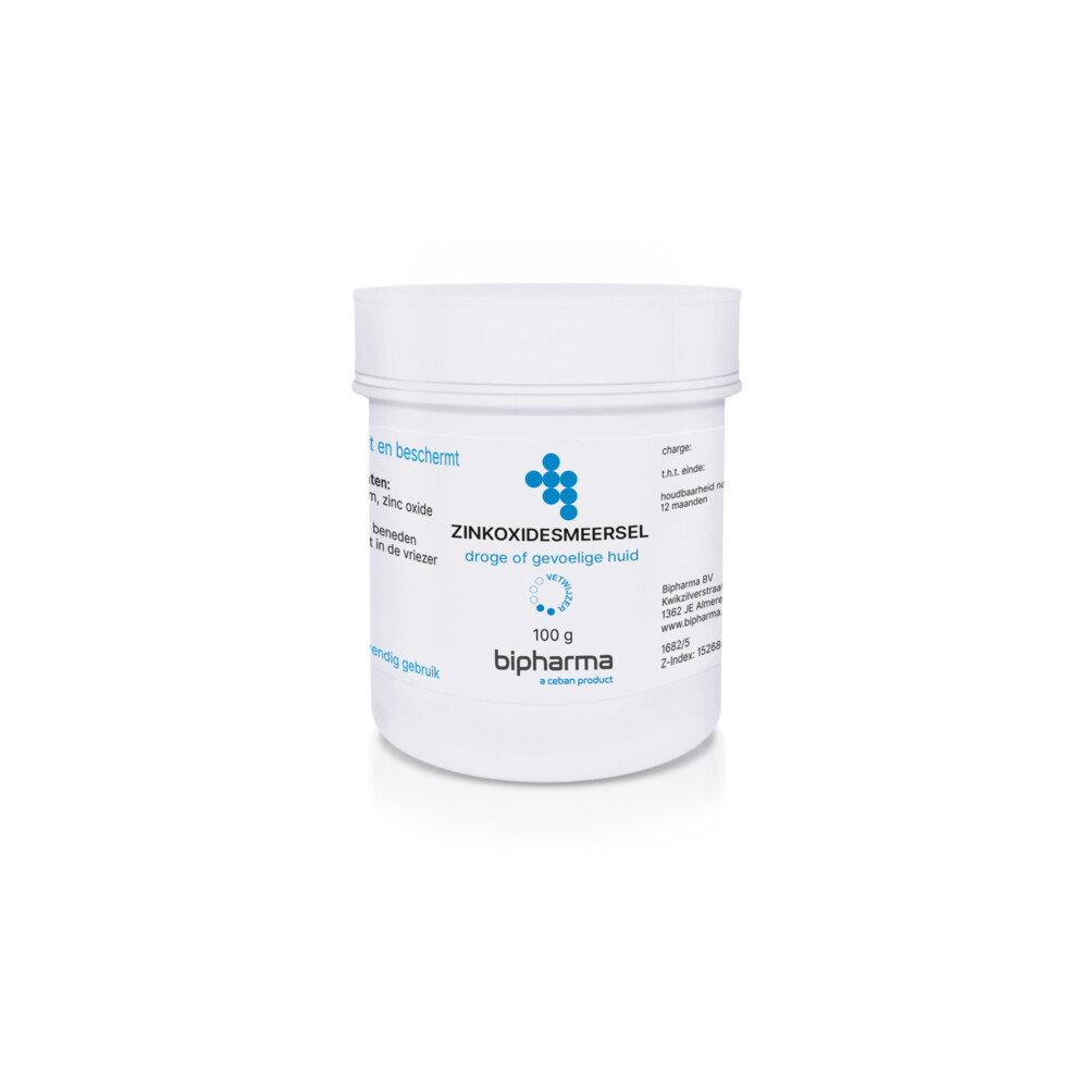 Bipharma Zinkoxidesmeersel Zinkolie 100 gr