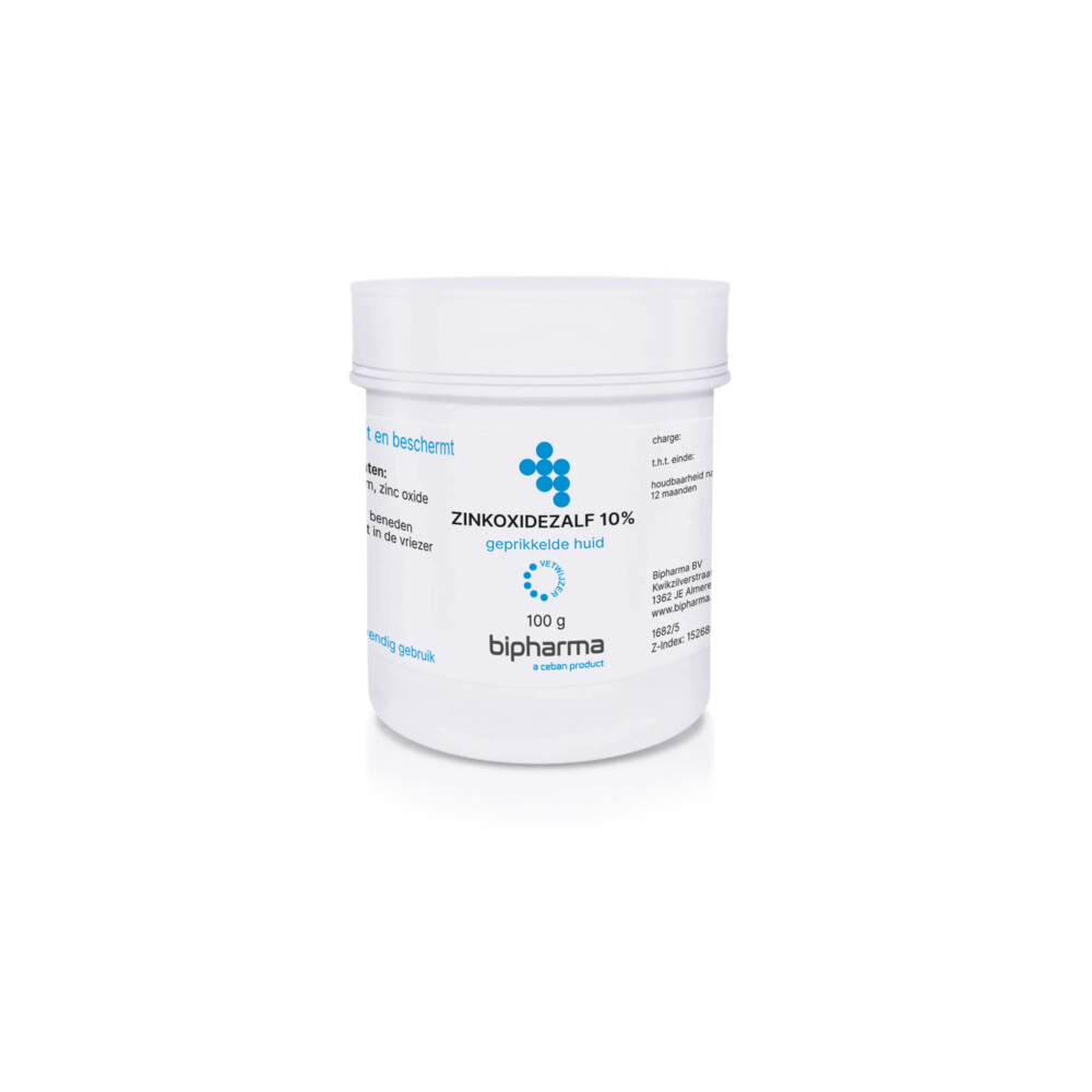 Bipharma Zinkoxidezalf 10% 100 gr
