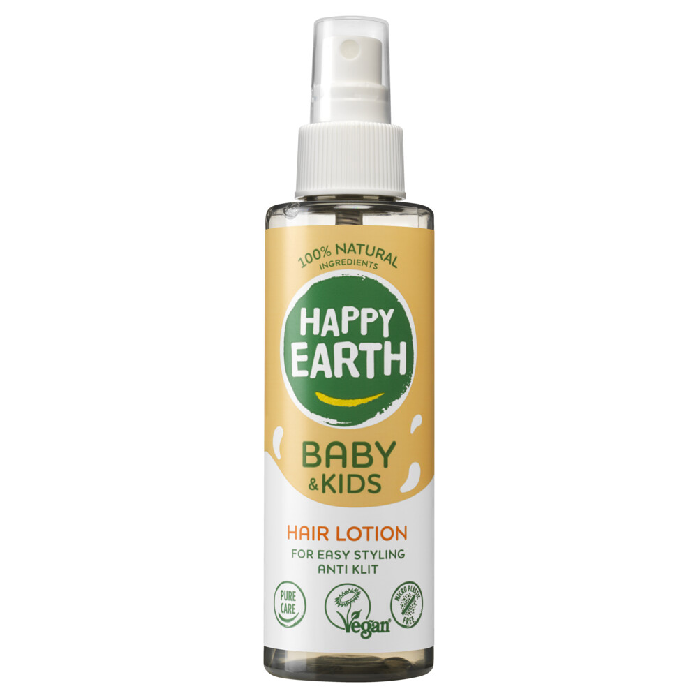 Happy Earth Baby & Kids 100% Natuurlijke Haarlotion Anti-klit 150 ml