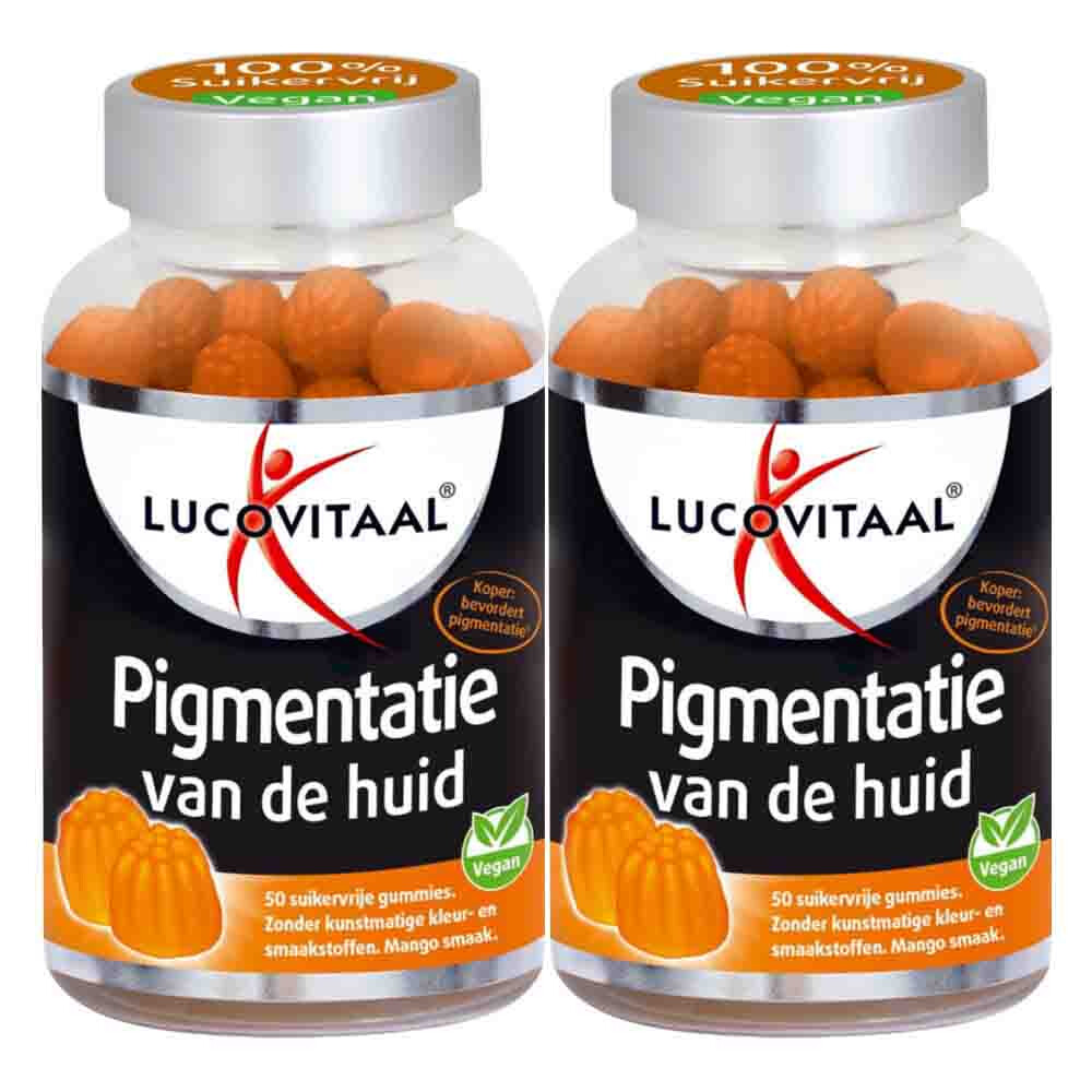 2x Lucovitaal Pigmentatie van de Huid 50 gummies