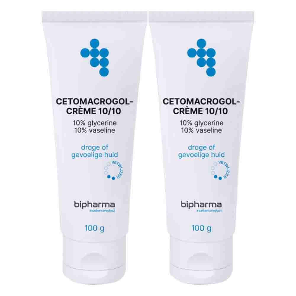 2x Bipharma Cetomacrogol-vetcreme 10% 100 gr