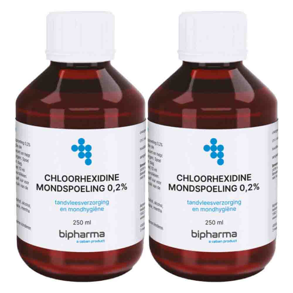 2x Bipharma Chloorhexidine Mondspoeling 0,2% 500 ml