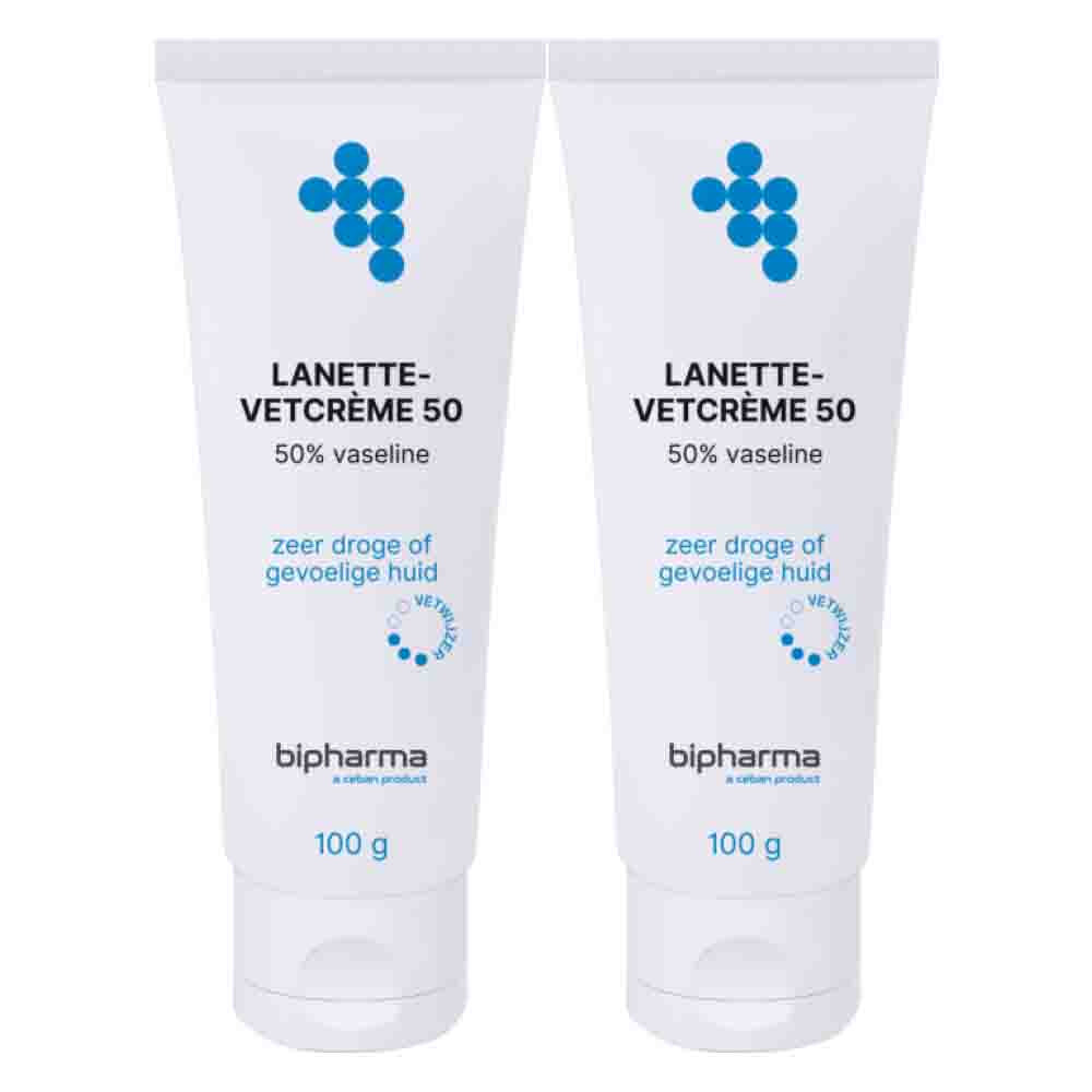 2x Bipharma Lanette Vetcreme 50% 100 gr