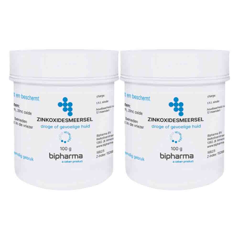 2x Bipharma Zinkoxidesmeersel Zinkolie 100 gr