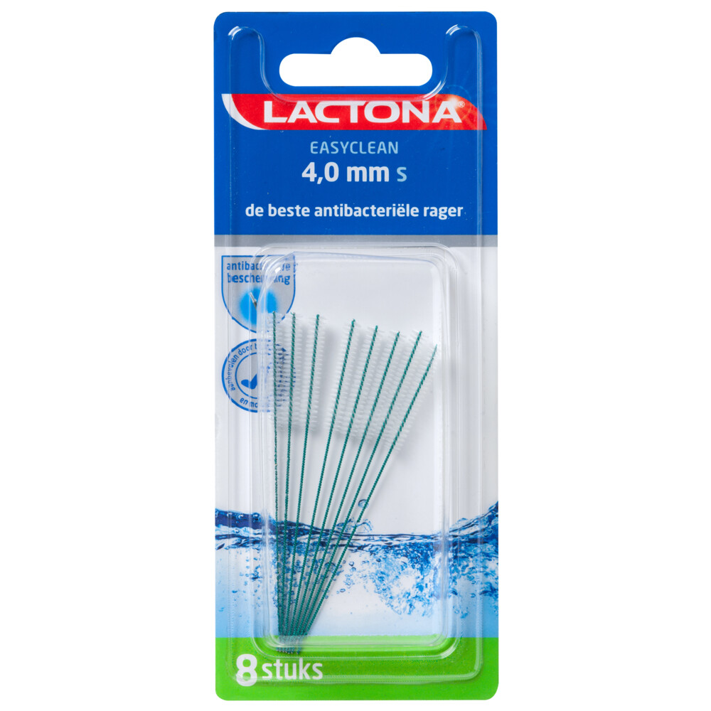 Lactona Ragers Easyclean S Groen Cilindrisch 4.0 mm 8 stuks