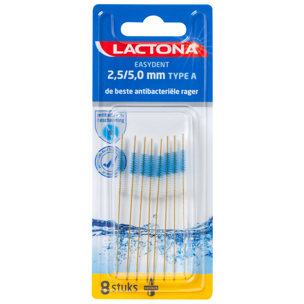 Lactona EasyDent Ragers A Goud Conisch 2.5 - 5 mm 8 stuks