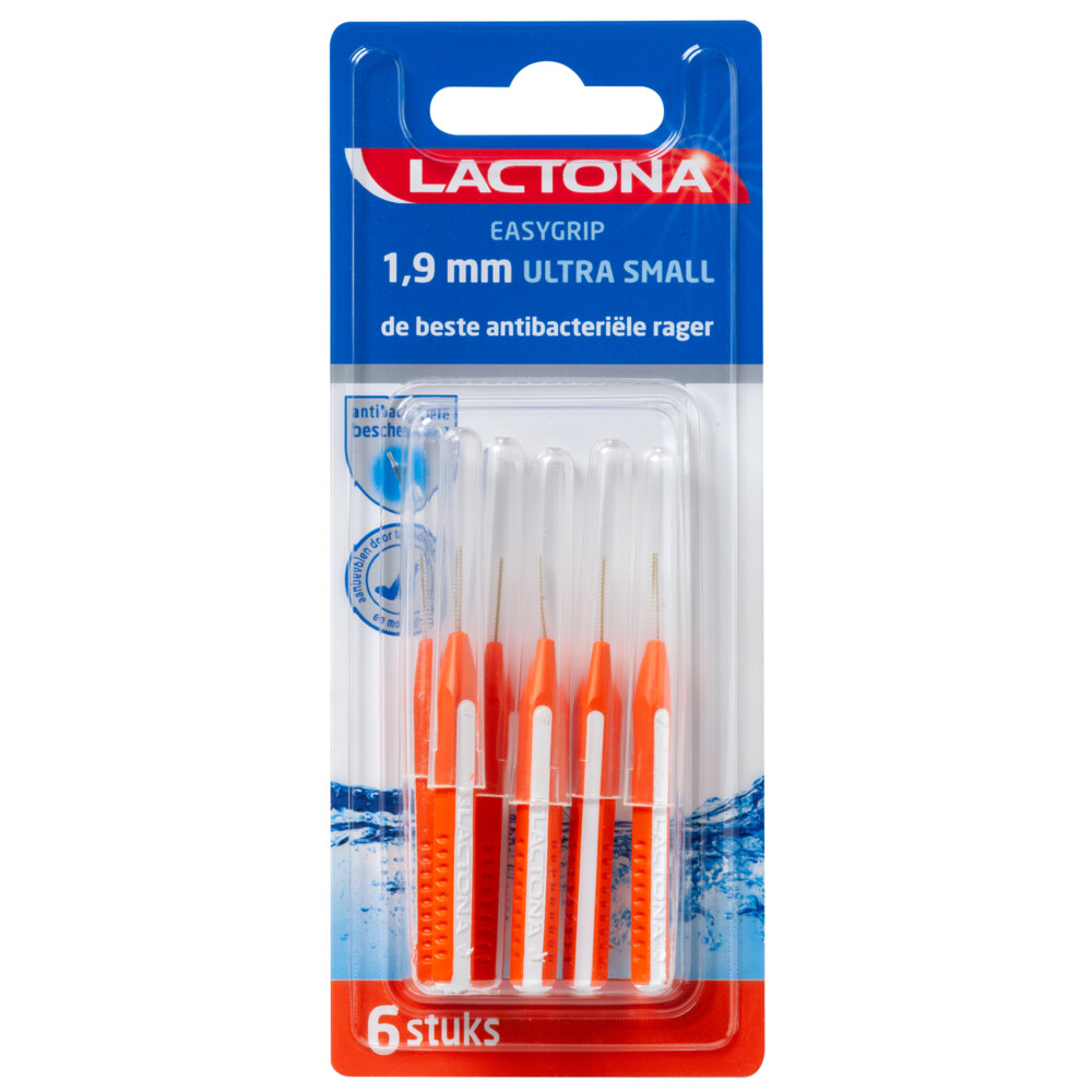 Lactona EasyGrip Ragers Extra Small Oranje 1.9 mm 6 stuks