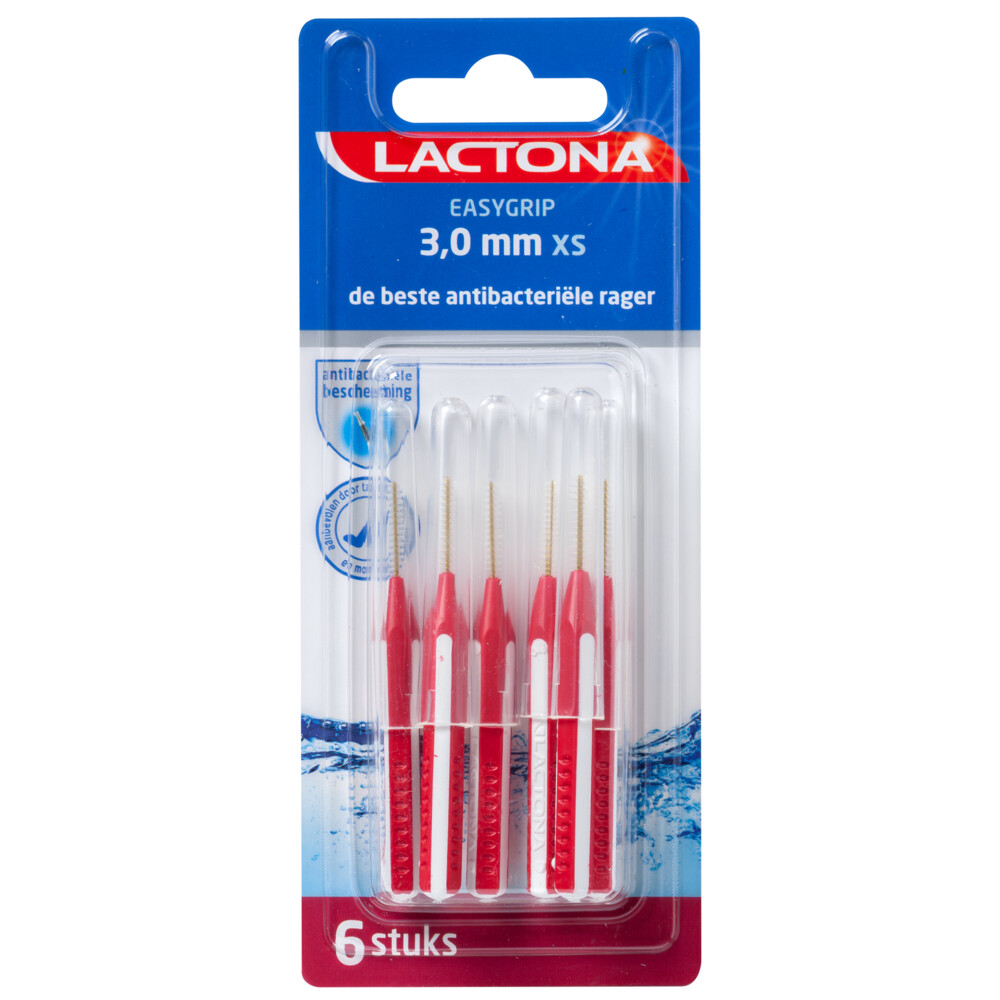 Lactona EasyGrip Ragers XS Rood 3.0 mm 6 stuks