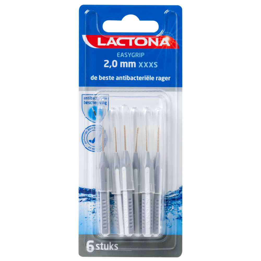 Lactona EasyGrip Ragers XXXS Grijs 2.0 mm 6 stuks