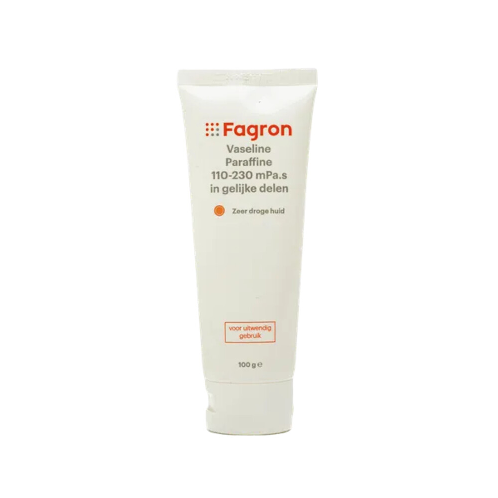 2x Fagron Vaseline Paraffine 110-230 mPa.s In Gelijke Delen 100 gr
