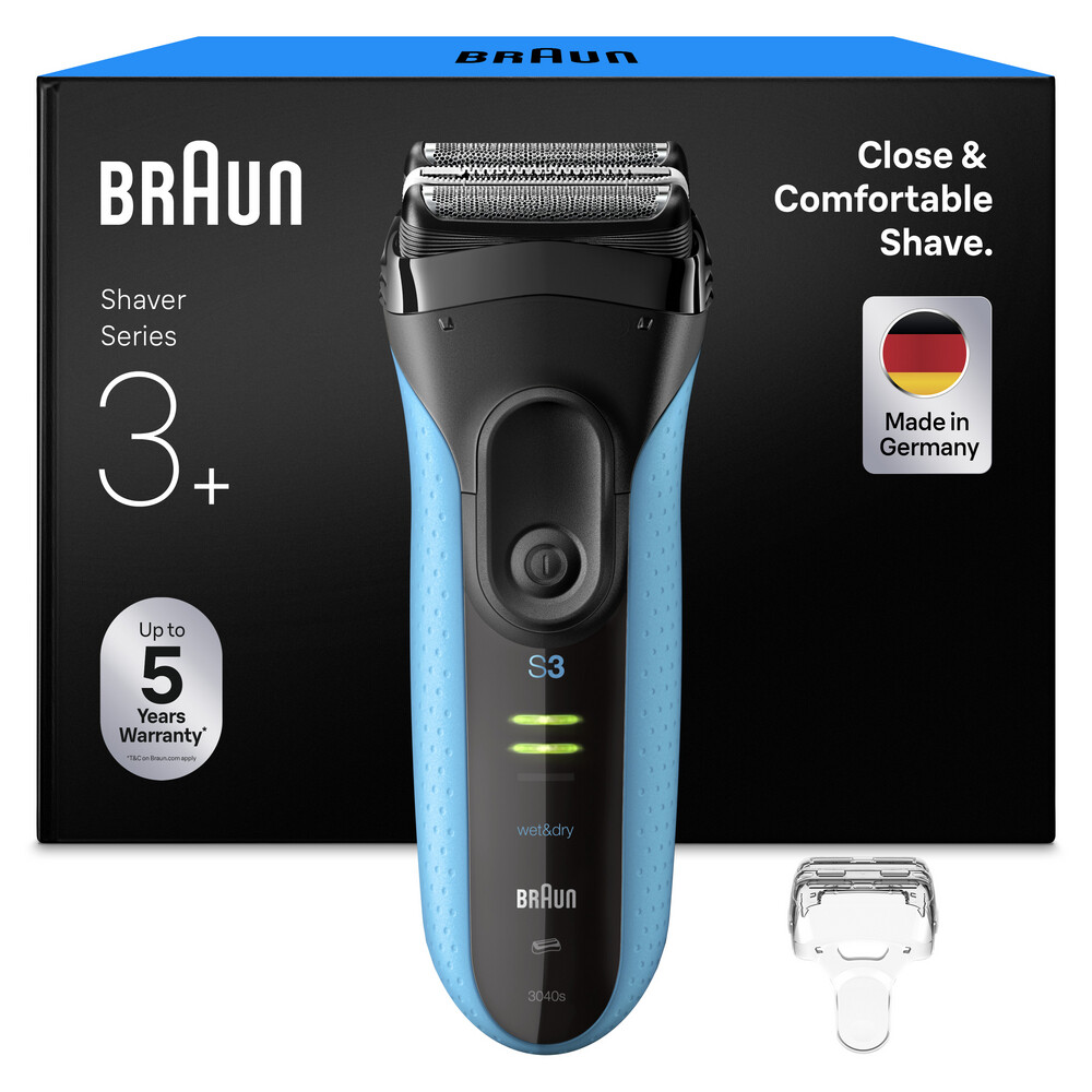 Braun Elektrisch Scheerapparaat Series 3+ 3040S Blauw