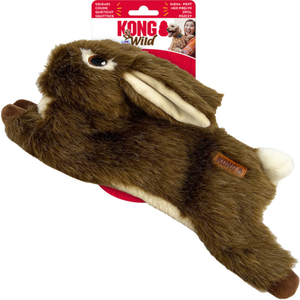 Kong Wild Low Stuff Rabbit M