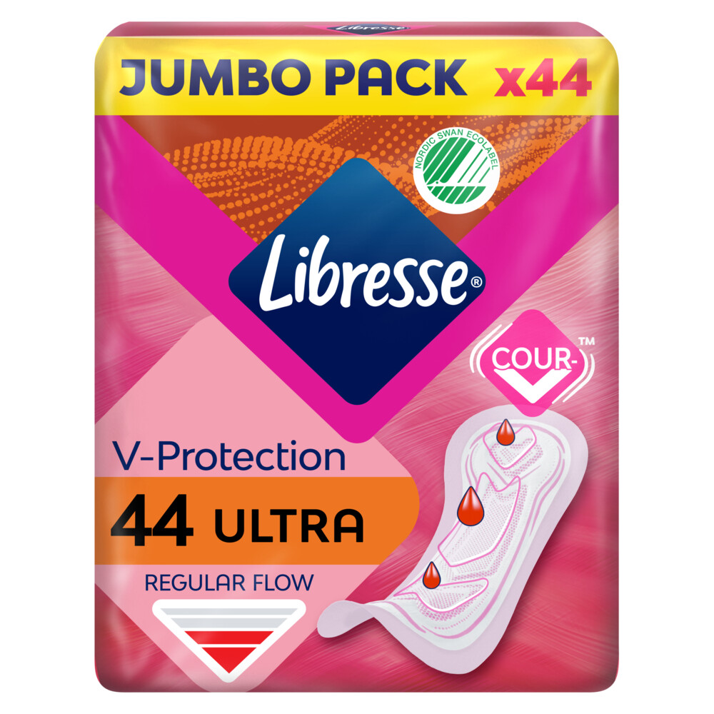 8x Libresse Ultra Regular Maandverband Jumbo Pack 44 stuks