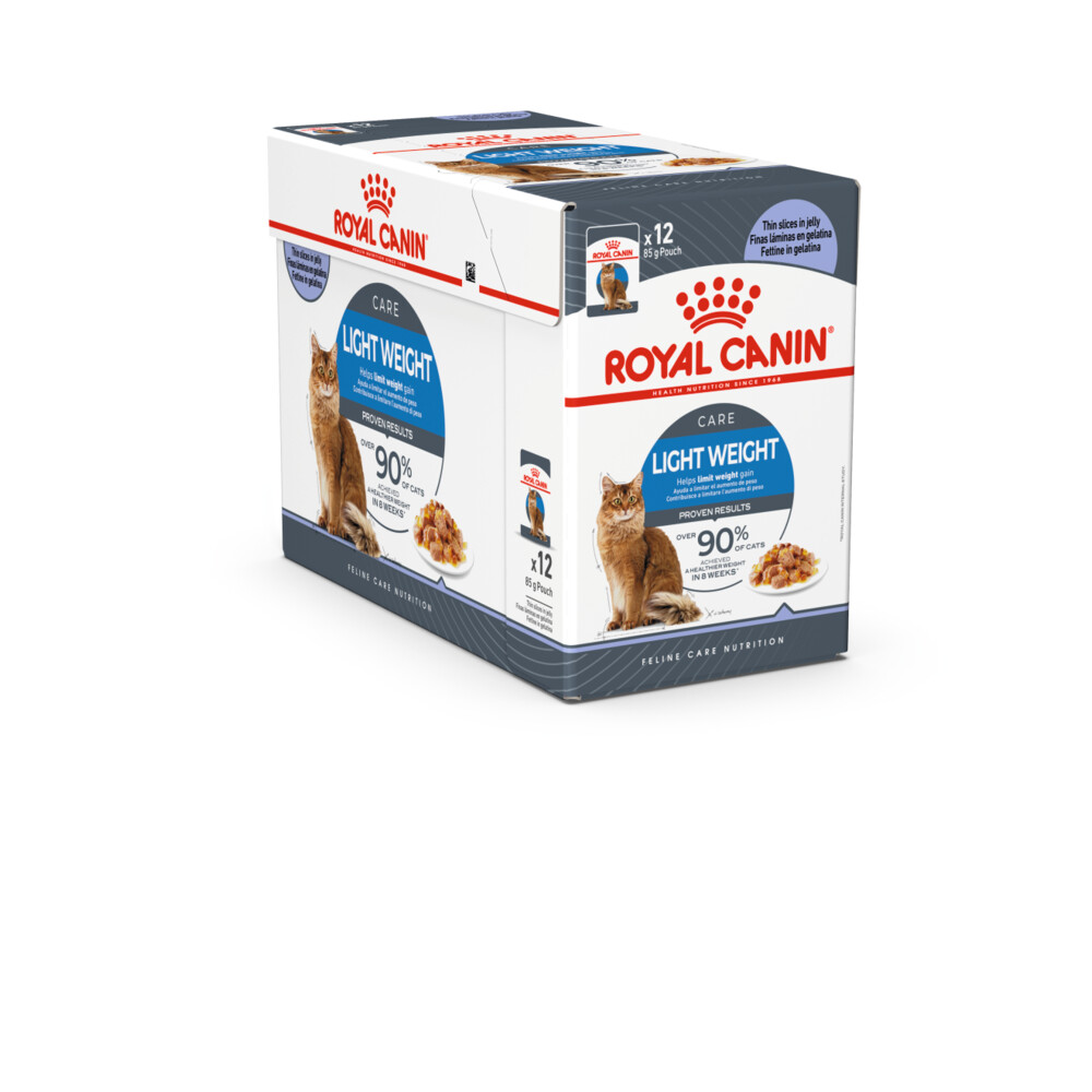 48x Royal Canin Kattenvoer Nat Light Weight Care Jelly 85 gr