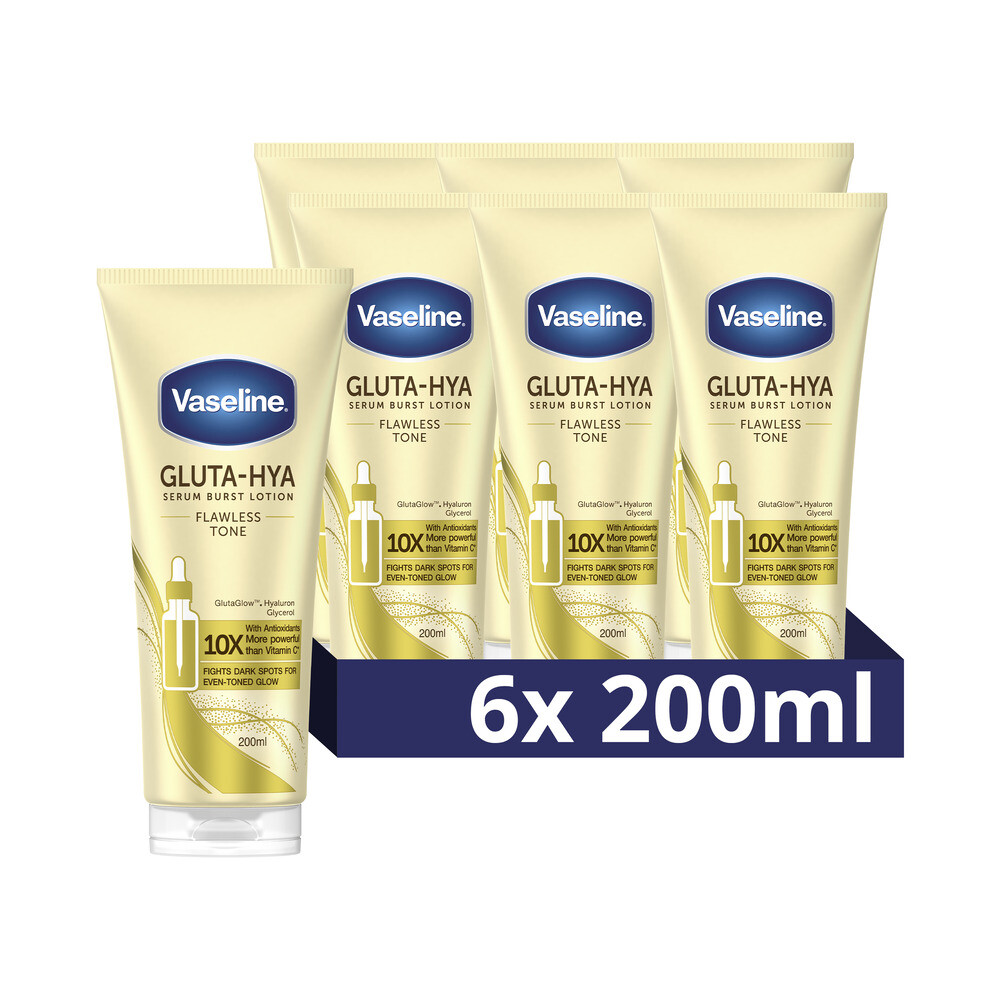 6x Vaseline Gluta-Hya Serum Flawless Glow 200 ml