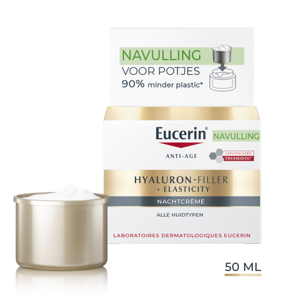 Eucerin Filler + Elasticity Nachtcreme Navulling 50 Ml