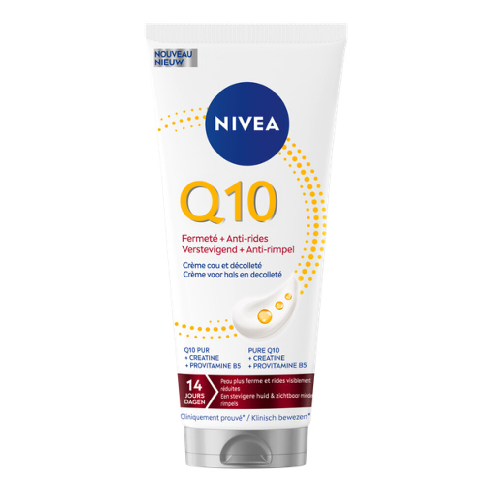 1+1 gratis: NIVEA Anti-rimpel Hals&Decolleté Q10 Crème 200ml