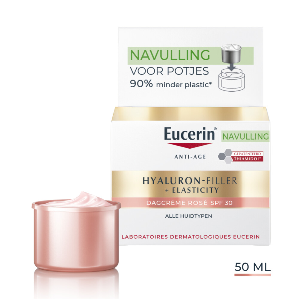 Eucerin Hyaluron-Filler + Elasticity Dagcreme Rose Spf 30 Navuling 50 Ml
