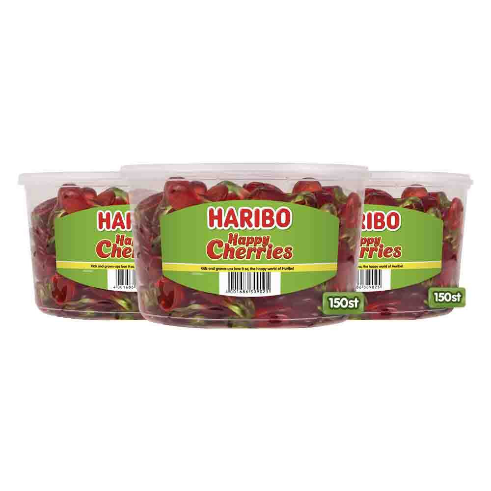 3x Haribo Happy Cherries 150 stuks