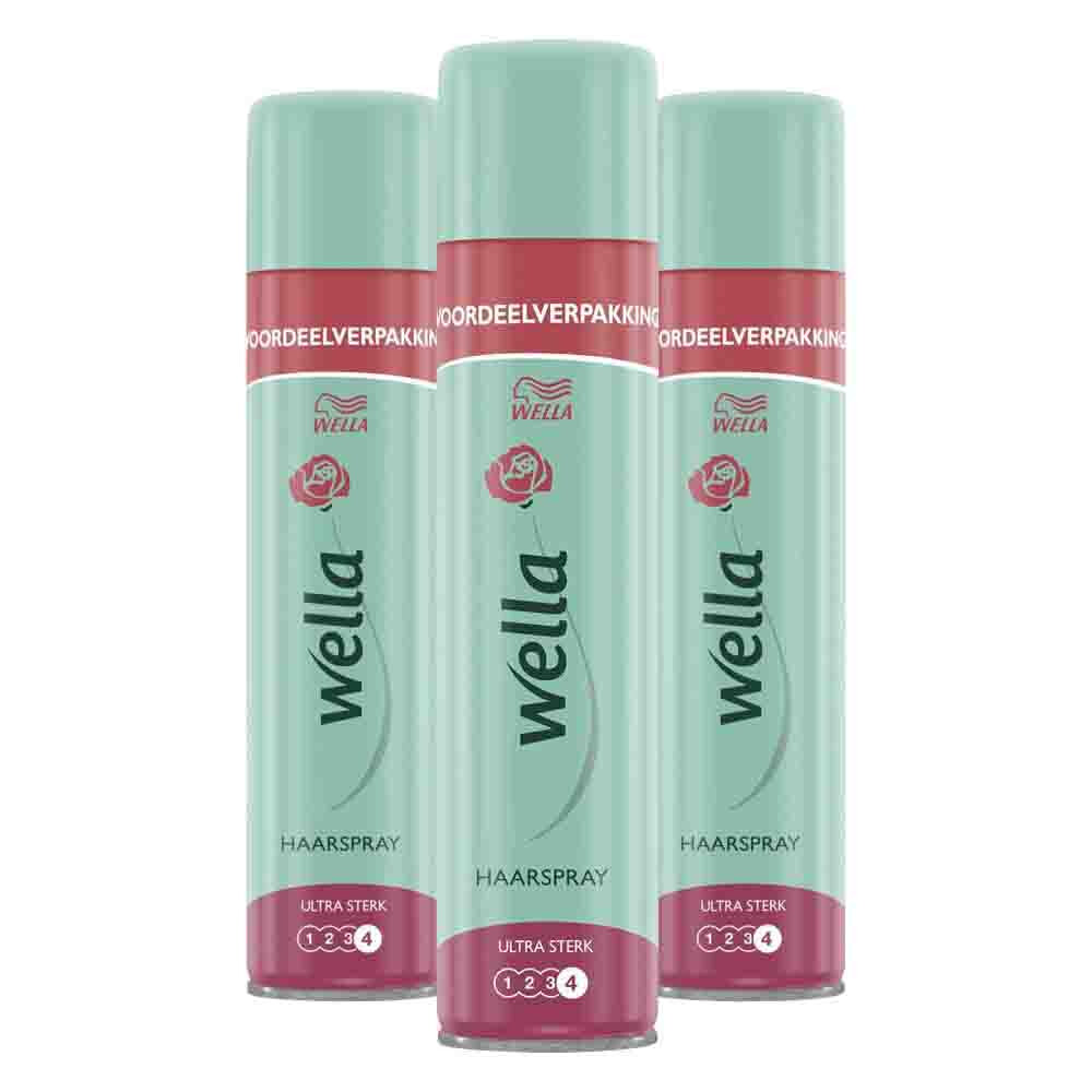 3x Wella Haarspray Ultra Strong Hold 400 Ml