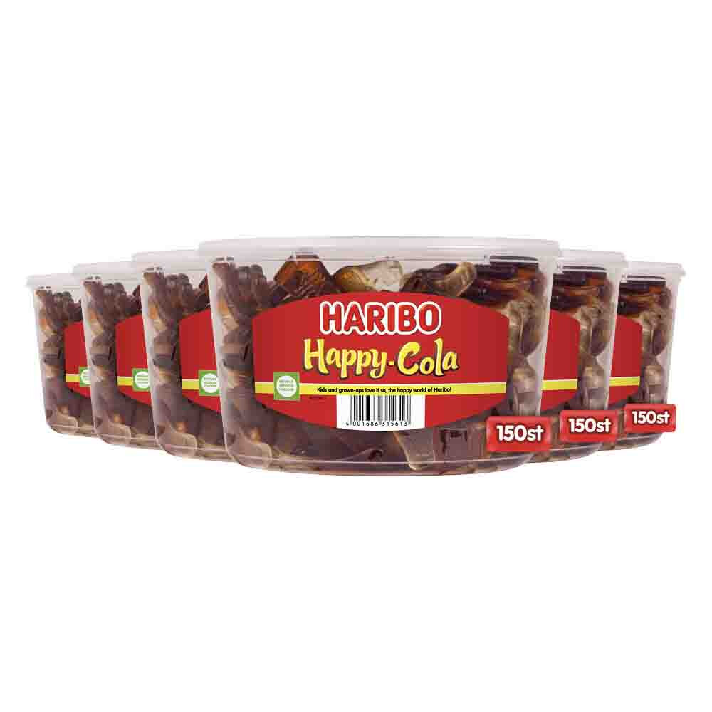 6x Haribo Happy Cola 150 stuks