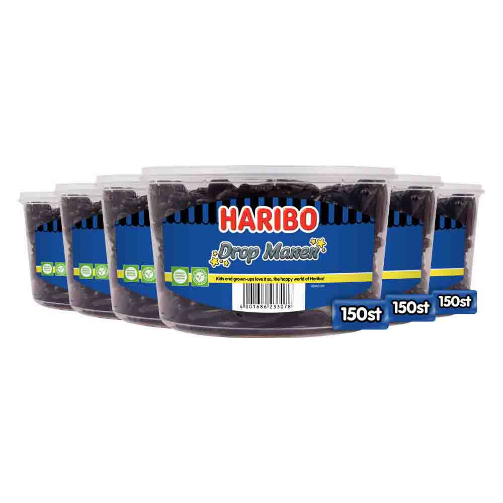 6x Haribo Drop Manen 150 stuks