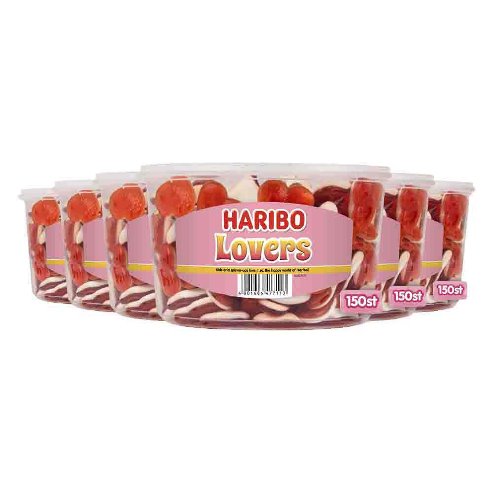 6x Haribo Lovers 150 Stuks