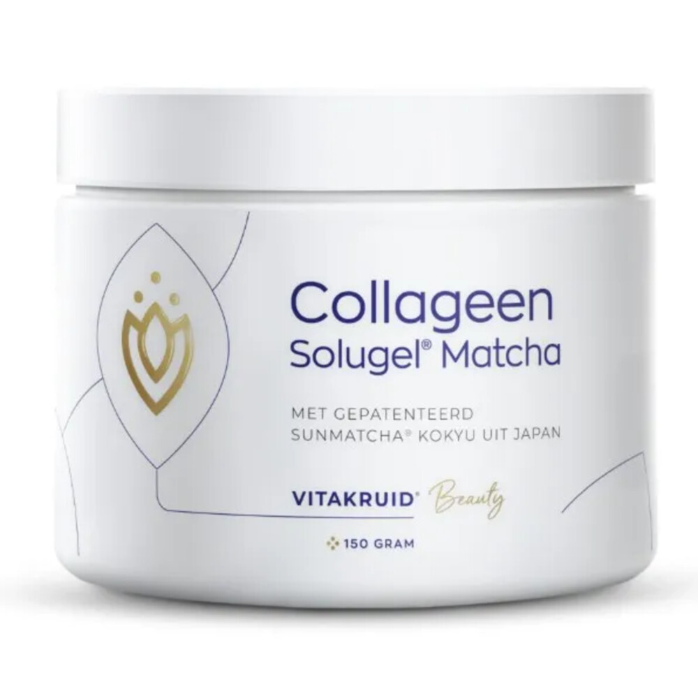 Vitakruid Collageen SunMatcha Solugel Poeder 150 gr