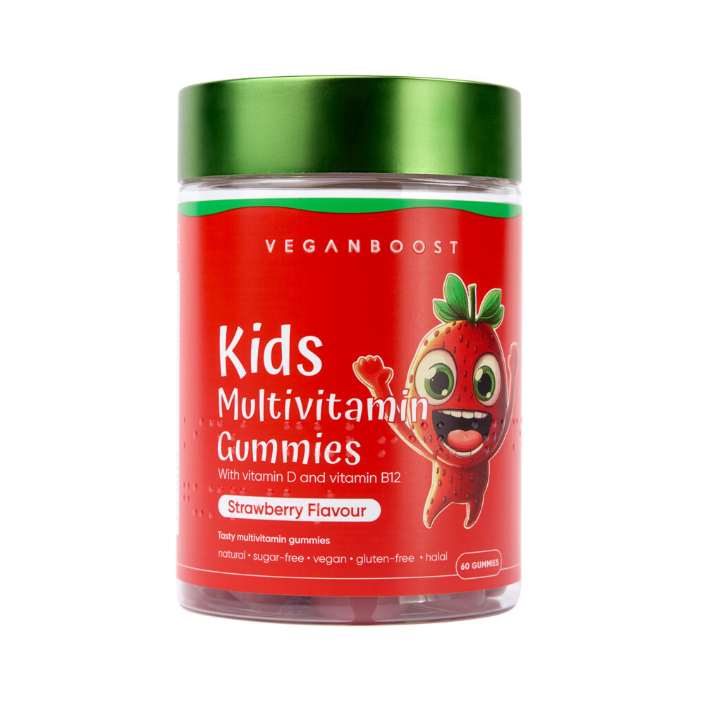 Gratis Verzending: Veganboost Kids Multivitaminen Aardbei 60 gummies