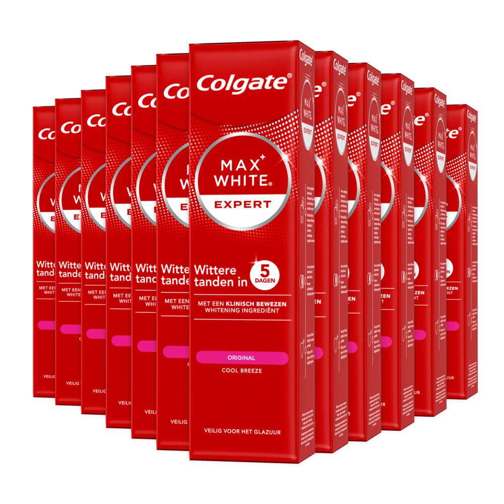 12x Colgate Tandpasta Max White Expert Original 75 ml