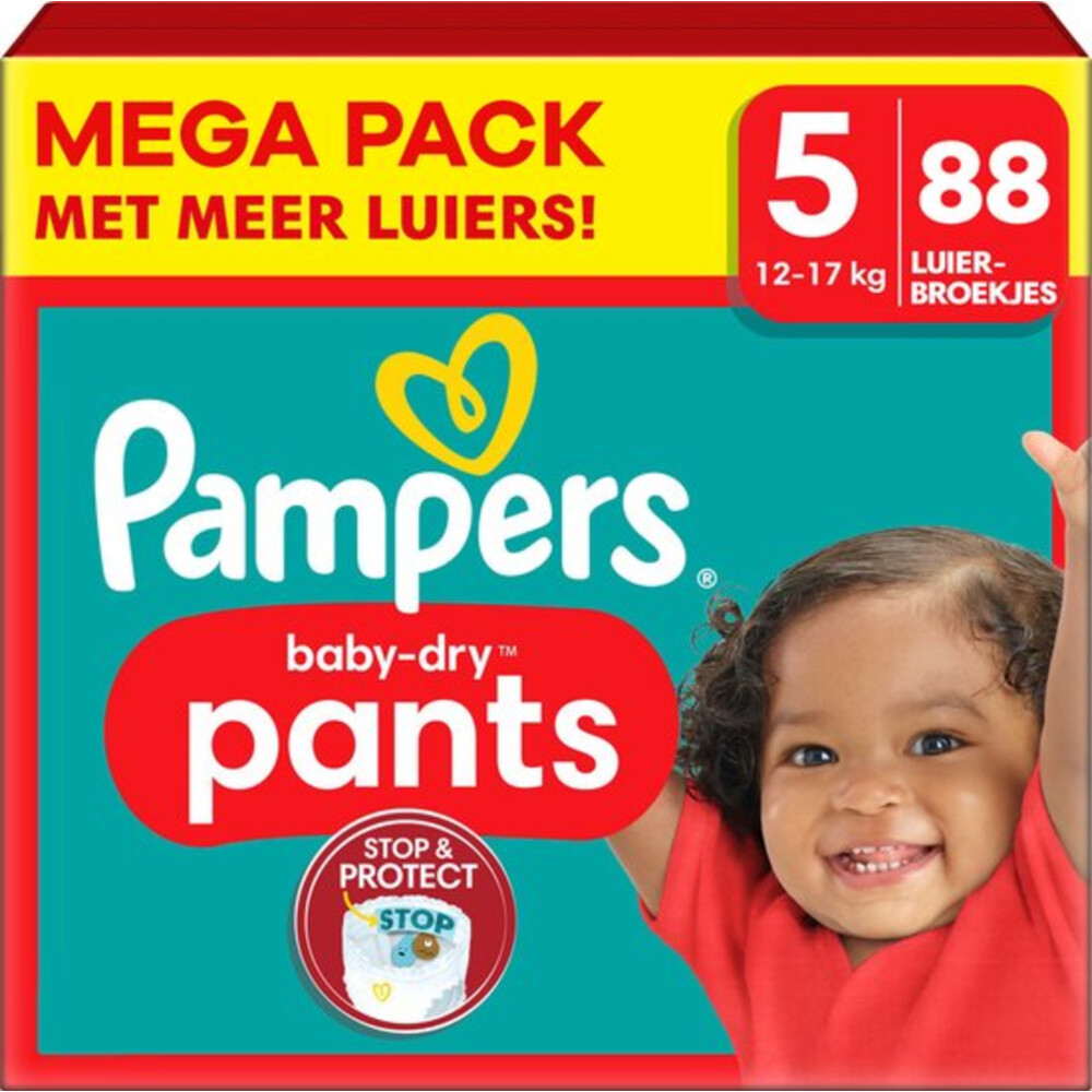 Pampers Baby Dry Luierbroekjes Maat 5 (12-17 kg) 88 stuks