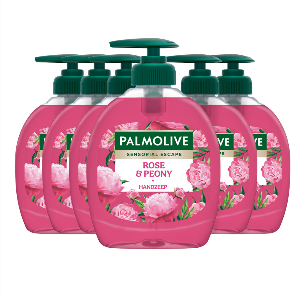 6x Palmolive Handzeep Sensorial Escape Moroccan Rose&Peon 300 ml