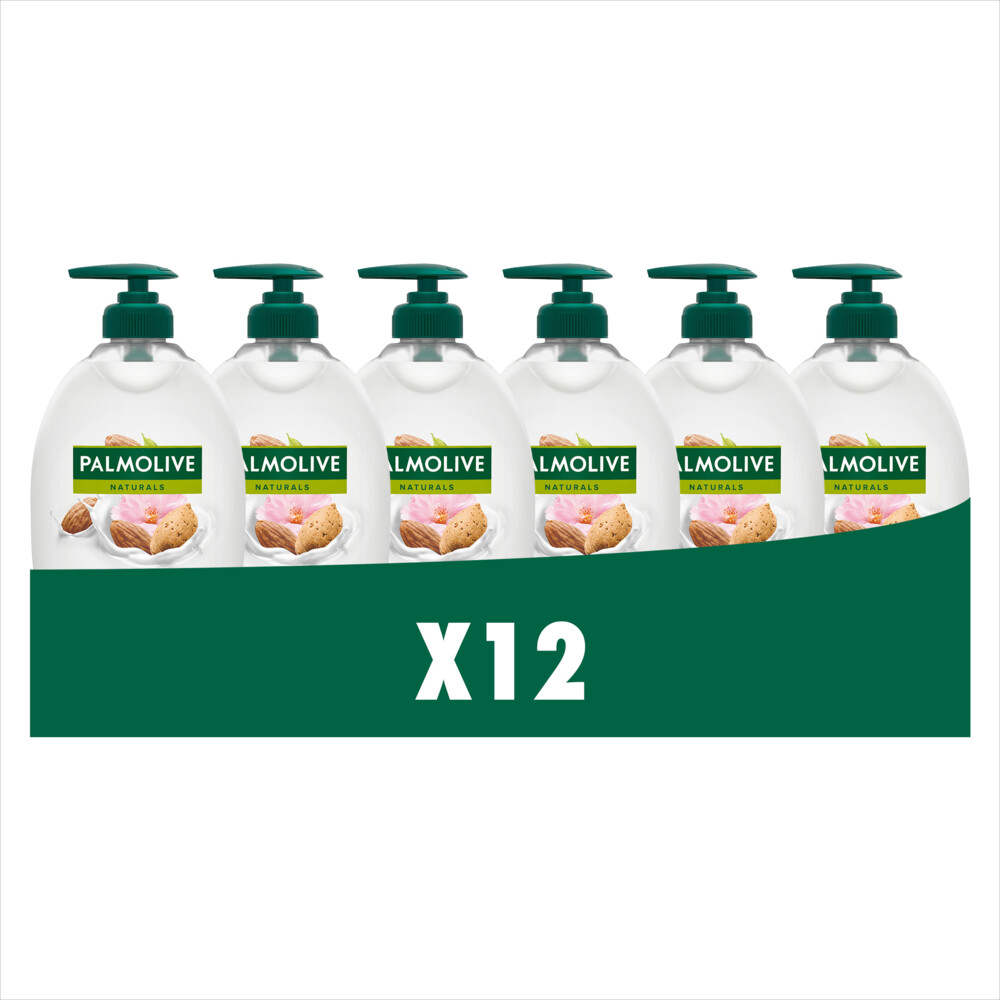 12x Palmolive Handzeep Naturals Almond Milk 500 ml