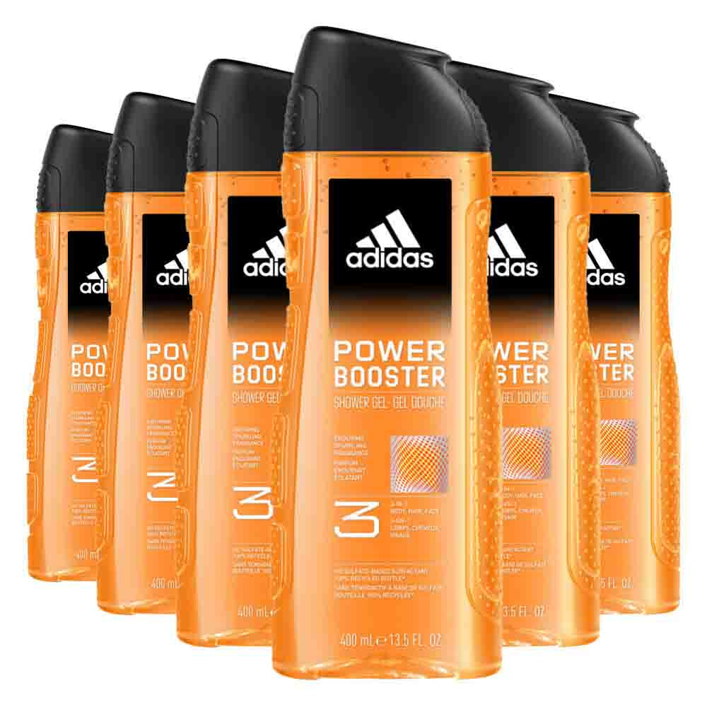 6x Adidas Shower Gel Power Booster 250 ml