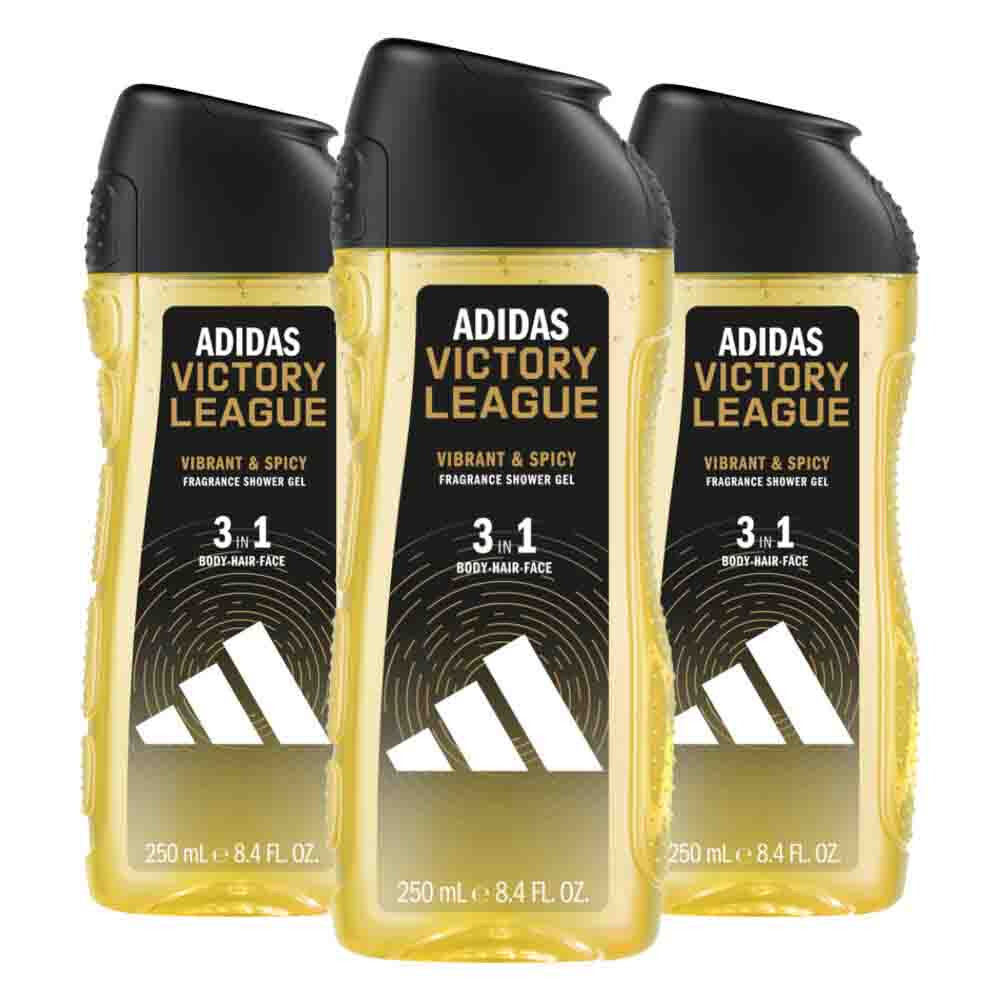 3x Adidas Shower Gel Victory League 250 ml