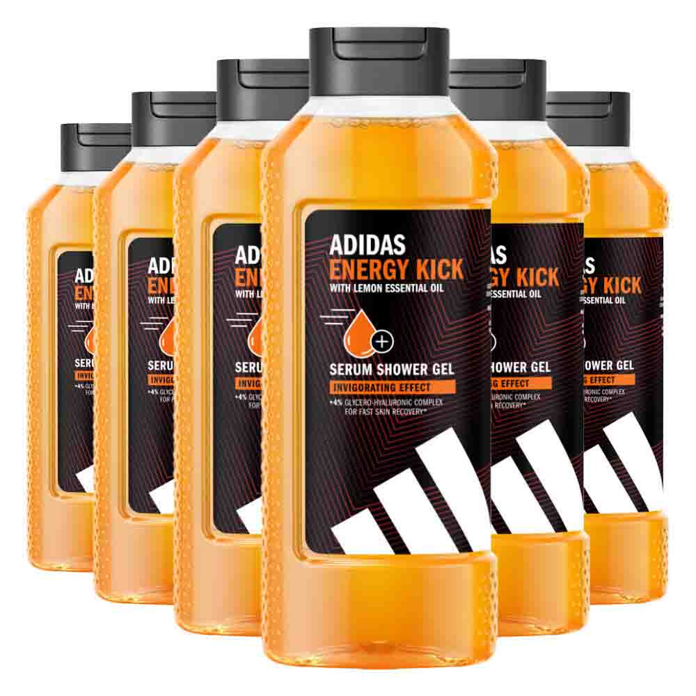 6x Adidas Shower Gel Active Skin&Mind Energy Kick M 400 ml