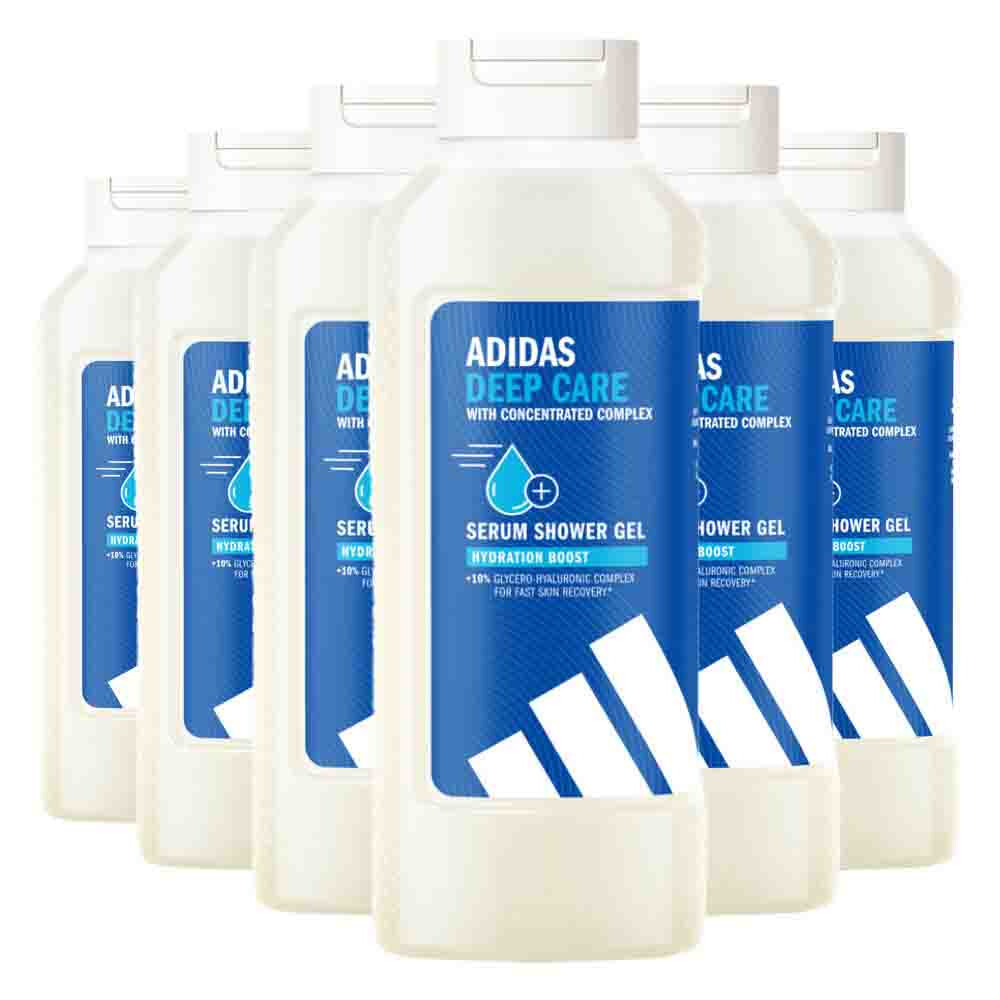 6x Adidas Serum Shower Gel Active Skin&Mind Deep Care W 400 ml