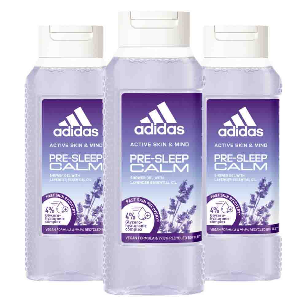 3x Adidas Shower Gel Active Skin&Mind Pre-sleep Calm W 250 ml