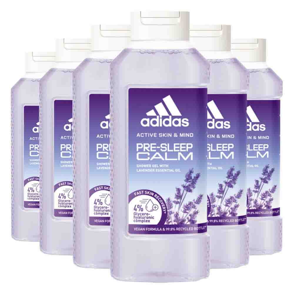 6x Adidas Shower Gel Active Skin&Mind Pre-sleep Calm W 400 ml