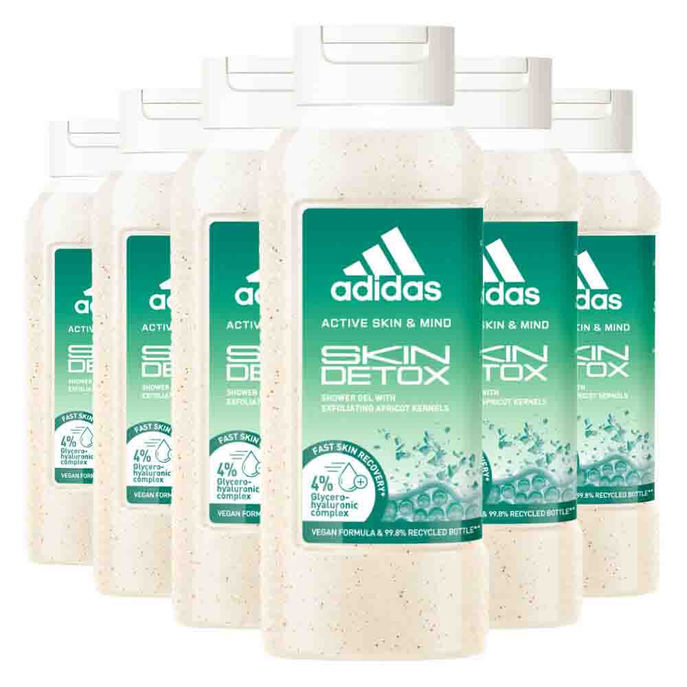 6x Adidas Shower Gel Active Skin&Mind Skin Detox W 250 ml