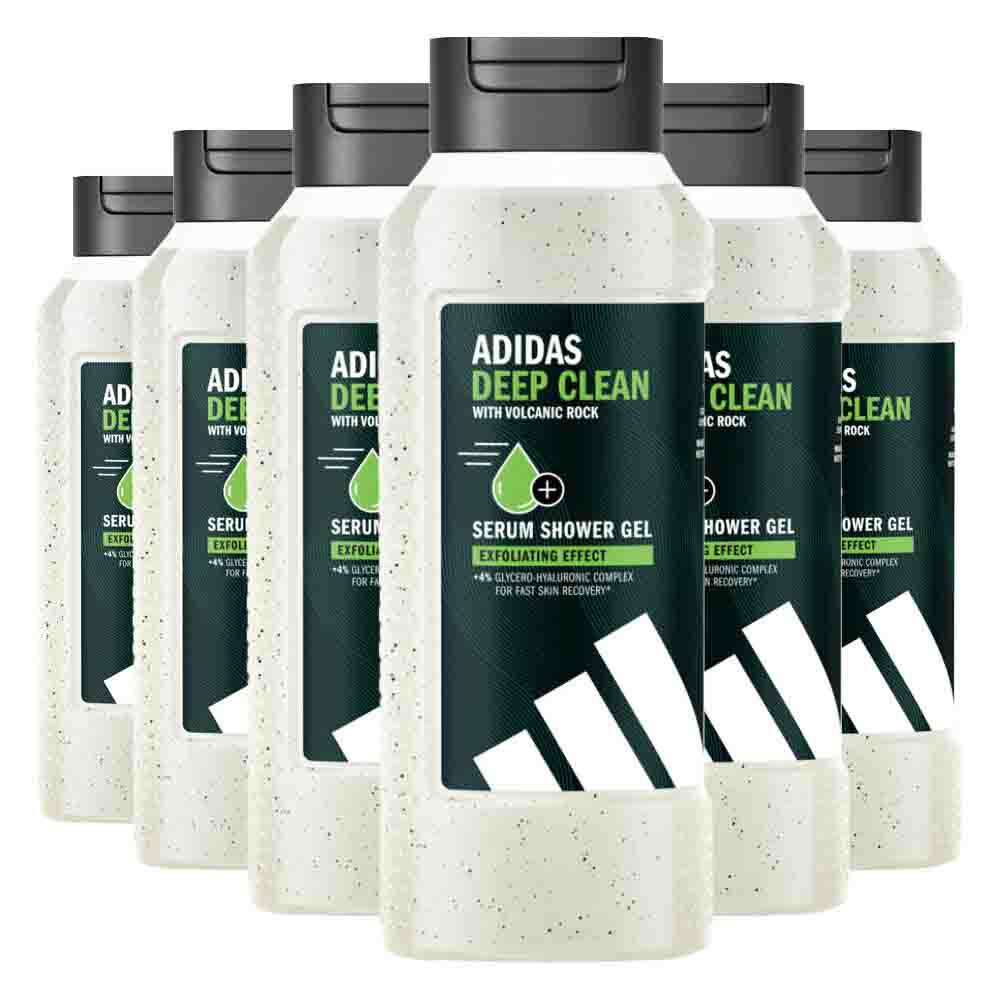 6x Adidas Shower Gel Active Skin&Mind Deep Clean 400 ml
