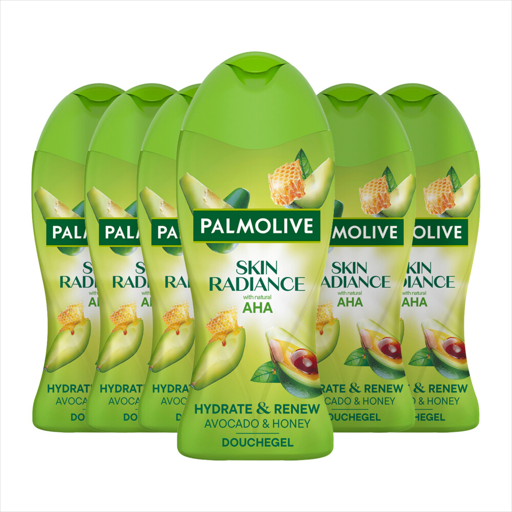 6x Palmolive Douchegel Skin Radiance Avocado Honey 250 ml